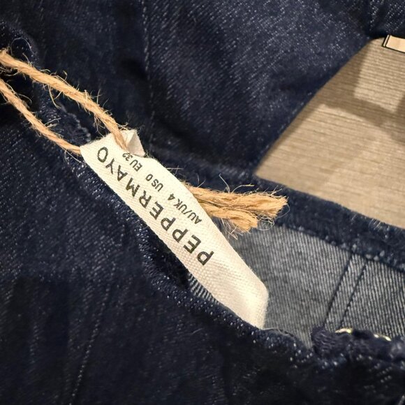 NWT PEPPERMAYO Case Closed Mini Dress Dark Indigo AU4/US0 - Picture 10 of 10